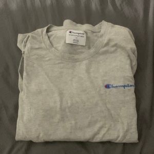 Womens gray champion long sleeve